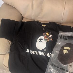 A Bathing Ape Black Short Sleeve Tee